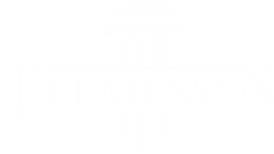 Telmessos Logo full white